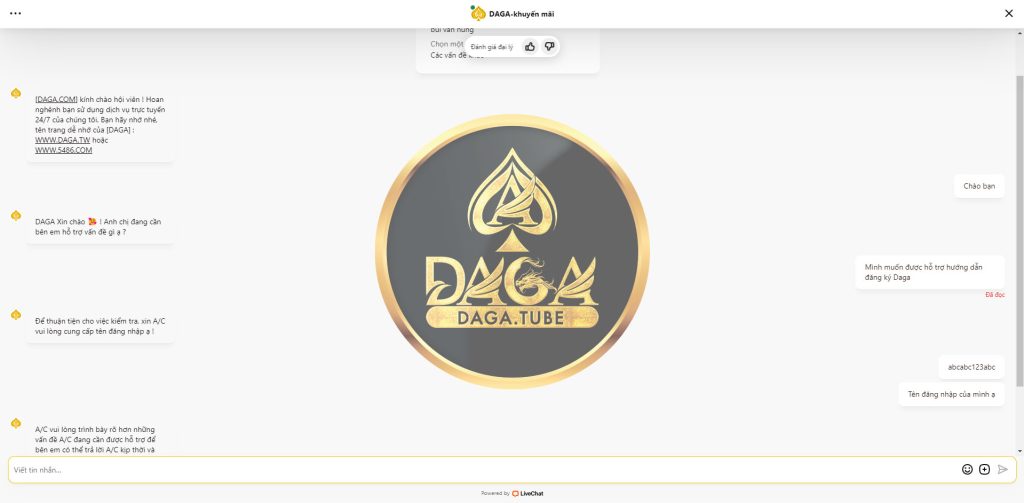Liên Hệ DAGA.COM | Link Đăng Ký, Đăng Nhập Đá Gà Mới Nhất daga.tube